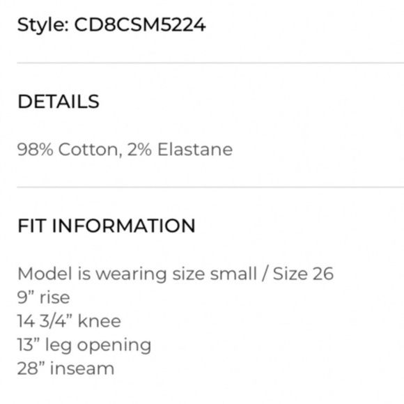 Joe’s Jeans The Lara Mid Rise Cigarette Ankle New!! - Picture 5 of 7